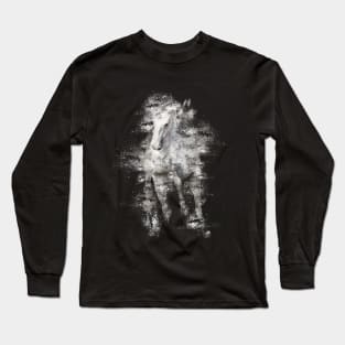 jumping Lusitano Horse Long Sleeve T-Shirt